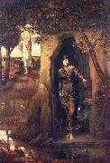 John Melhuish Strudwick Circe and Scylla oil painting